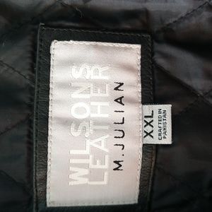 Men's leather coat XXL